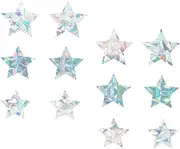 Levemolo Static Glass Window Clings 12 Pack Anti-Collision Stickers for Home Bathroom Windows