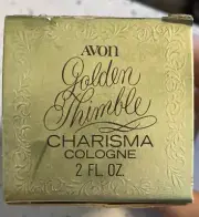 Avon Golden Thimble Charisma Vintage Cologne Perfume 2 fl oz