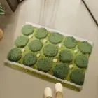 Fluffy Moss Plush Carpet Non-Slip Tufted Floor Mat Green Moss Rug Bedside