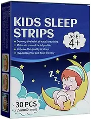 Kids Sleep Strips, 30- Gentle Anti Snoring Strips Sleep Tape Sticker, Children Kids Sleep Tape for Better Nose Breathing Gentle Correction Sticker Tapes for Reducing Mouth Breathing Lear-au