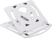 OSALADI 1Pc Rotating Laptop Stand for Heat Dissipation Elevated Computer Bracket with Hollow Design Durable Laptop Rack for Ergonomic Comfort Compatible with Laptops White