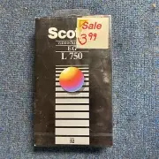 Scotch Videocassette Video Cassette L 750 Beta Max Blank Tape SEALED
