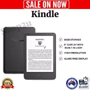 NEW 2024 Amazon Kindle WiFi Black eReader - 16GB MEMORY Free Delivery AU Stock