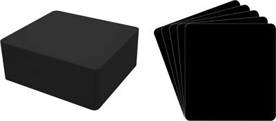 (100) CD Disc Jewel Case Bin Divider Cards - 5-5/8"x6" - Black HEAVY DUTY 30mil