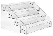 Acrylic Spice Rack, Tiered Spice Rack Shelf Seasoning Organizer for 4Tier 1PCS