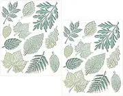 [eMagTech] 2 Set Leaves Clear Stamp Silicone Stamp Cards Tree Leaf Clear Stamps for Scrapbooking Journaling Card Making or Papercraft Project
