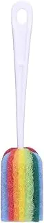 Generic Water Bottle Brush Home Cleaning Bottle Scouring Pad Brush Long Handle Multifunctional Portable Universal Rainbow