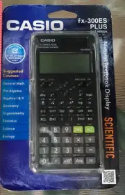 NOS CASIO fx-300ES Plus Scientific Calculator Natural Testbook Display unused
