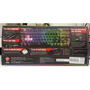 全新MSI微星Vigor GK70 Cherry MX RGB機械電競鍵盤 (紅軸版)