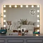 31.5" Hollywood Vanity Mirror with Lights 17 Dimmable LED Bulbs 3 Color Lighted