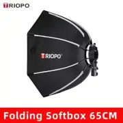 TRIOPO 65cm Octagon Foldable SoftBox for Godox Yongnuo Speedlite Flash Light
