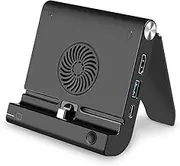 Switch TV Dock, Replacement Charging Stand for Nintendo Switch with Extra USB 3.0 Port, Adjustable Charging Stand 4K HDMI Adapter with USB C Power Input for Switch/Switch Lite
