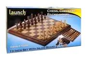 Chess Checker Backgammon 19" (CLA019854)