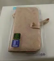 fits iPhone 6 plus, 7 & 8 + plus phone case rose gold wallet wristlet type