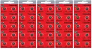 LR41 / AG3 Toshiba 1.5V Alkaline Pack Of 50 Button Cell Batteries EXP 2024