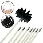 Chimney Cleaning Kit Flue Brush Cleaner Fireplace Sweep Rotary Flexible Rods