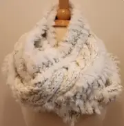 NWT Ann Taylor LOFT Faux Fur Wool Acrylic Infinity Loop Scarf MSRP $59.50