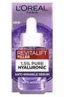 2 BOXES OF L'OREAL Revitalift 1.5 Pure Hyaluronic Acid Anti-Wrinkle Serum 15 ML