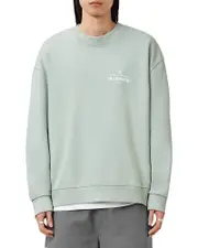 Allsaints Soleil Crewneck Logo Graphic Sweatshirt