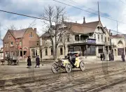 1910 Detroit, Automobile on Jefferson Avenue 14 x 11" Photo Print