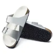 Birkenstock Arizona Split White Birko Flor Narrow Sz 37, NIB!
