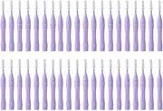 Topyond 40 Interdental Brushes Prevent Cavities 1.2-1.5mm Remove Bad Breath Tooth Tray Cleaning Brush Teeth Cleaning Tool (For Adults) Purple