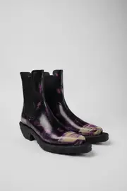 Venga Three-toned brushed leather boots