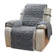 Recliner Chair Cover T-shaped Recliner Couch Cover Lift Reclining Recliner Chair Cover Recliner Cushion Slipcover-Grey