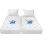 Split California King Mattress Protector Pad for Adjustable Beds, Absorbent Q...