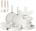 SENSARTE 23 Piece Pots and Pans Set, Nonstick Detachable Handle Cookware, Induct