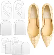 Baluue Height Increasing Heel Cushions Gel Shoe Inserts for Comfort Support S Washable Transparent Wedge Pads for Shoes