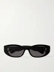 [DIOR Eyewear] DIOR Eyewear - 30montaigne S9u Oval-frame Acetate Sunglasses - Black - One size One size Black