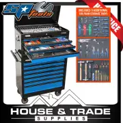 SP Tools Tool Kit 417 Piece METRIC/SAE BLUE Inc BONUS EVA TRAYS SP50176X