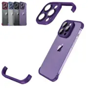 For iPhone 15 14 13 Pro Max Camera Lens Corner Edge Protector Frameless TPU Case