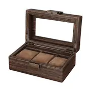 3 Grids Wooden Watch Storage Box ,Jewelry Organizer