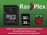 RasPlex 1.8.0 Plex Client for Raspberry Pi PreLoaded Class 10 Micro SD