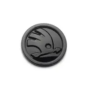 8/9/10cm Skoda Logo Emblem Car Front Hood Badge Rear Trunk Sticker for Toyota Corolla 2009 2019 Honda Accord Changan V7 Alsvin Bright Black