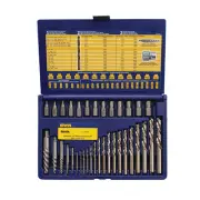 IRWIN IRWIN HANSON Screw Extractor and Drill Bit Set, 35 Piece, 11135 11135ZR