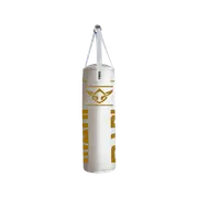 White & Gold Commercial Grade 4Ft Boxing Bag