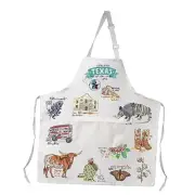 Texas Aprons Texas State Souvenirs Gifts Cooking Kitchen Apron With 2 White