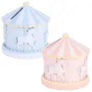 Carousel Money Bank Box Resin - Choose Colour