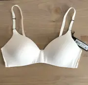 Sloggi Women's Bra Non Wired Soft Molded Cup Serenity Ivory Size 38B