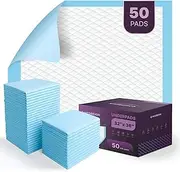 Medreign Soft Triple Layer Protection XXL Incontinence Bed Pads, 32 x 36 inches, 50 Count