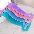 4PCS Bath Silicone Exfoliating Back Strap Scrub Shower Body Scrubber Brush Wash