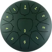6 Inch Steel Tongue Drum 11 Notes Handpan Drum with Drum Mallet Finger Picks Per