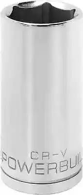 Powerbuilt 640841 1/2-Inch Drive 27Mm Deep Socket, Silver