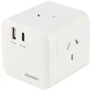 Jackson 3 Outlet Power Block with 2x USB