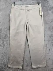 Dockers Women's Pants Beige Size 12P Short Ideal Fit Mid Rise Metro Pant - New