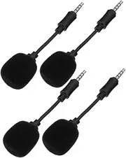 ERINGOGO 4pcs Mini Microphone Mic Stand Clip Mic Radio Boom Small Mics Mini Mics Recording Mics for Vlogging USB Mic Laptop Microphone Microphones Home Microphone Black Copper