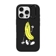 iPhone 16 Pro Impact Ring Stand Case MagSafe Compatible Stefan Marx- Banana (Black Outline)